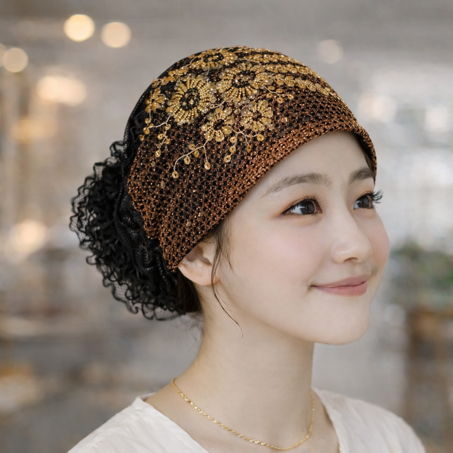 SODAM 린 두건비니 망사모자 주방비니 모자