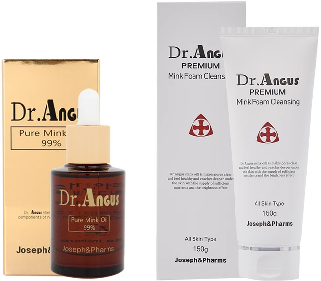 닥터앵거스 프리미엄 밍크오일 30ml + 닥터앵거스 프리미엄 밍크 폼 클렌징 150g, 1개 - 쿠팡