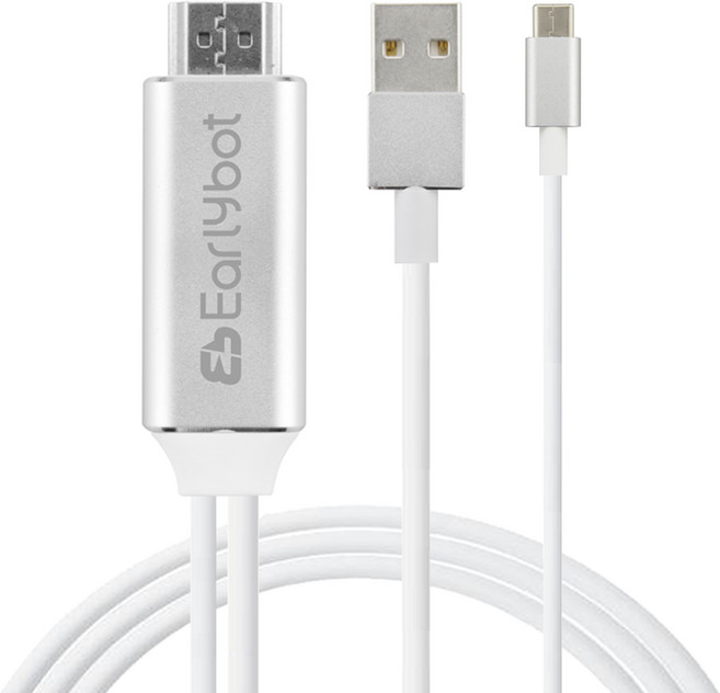 얼리봇 4K UHD C타입 to HDMI 미러링 충전 케이블 SGV-500K, 2m, 1개