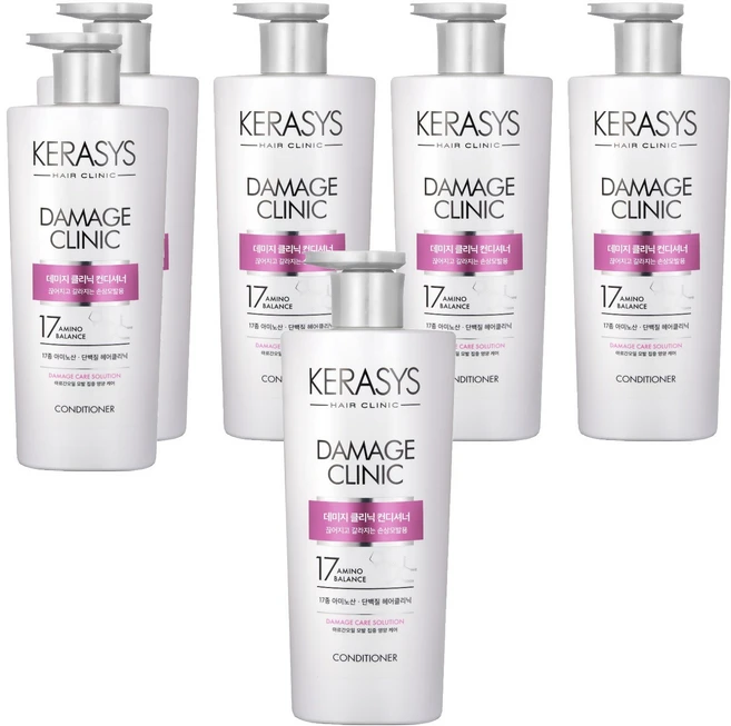 케라시스 데미지 클리닉 컨디셔너 600ml 일반린스/컨디셔너, 6개 - 쿠팡