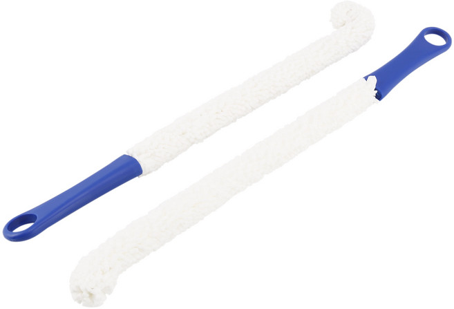 병 청소 브러시 ​​- 2 개의 유연한 병 스코커 세트 - 다기능 가정용 세정 도구 와인 디캔터 잔 안경 컵 청소 도구, 블루 &amp; 흰색