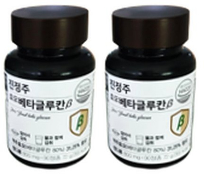 진정주 효모 베타글루칸 (2박스), 2박스, 500mg