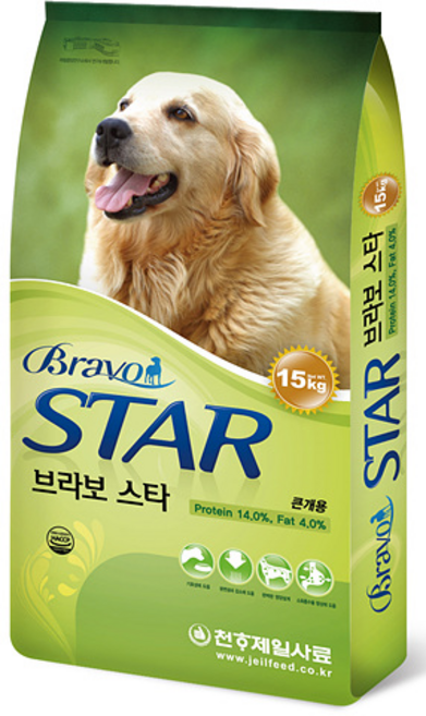 천하제일사료 브라보스타 15kg / 토종견 대형견, 1개