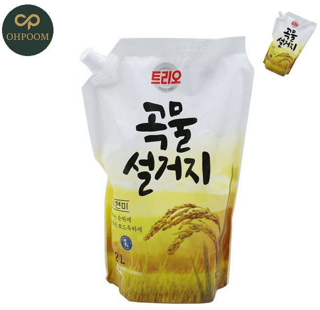 [유다름] 주방세제리필 1종세제 청소세제 주방세제 1.2L 리필, 1