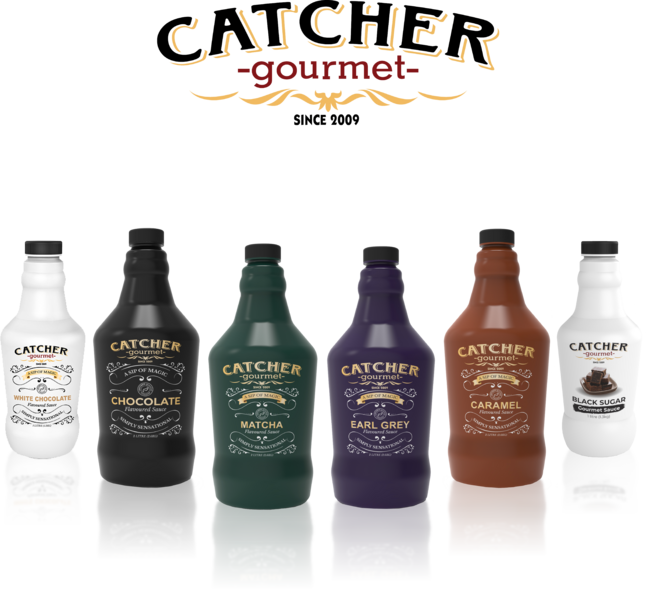캐처 프로페셔널 캐처소스 6종 얼그레이 말차 카라멜소스 초코소스, 흑당, 1개, 1L