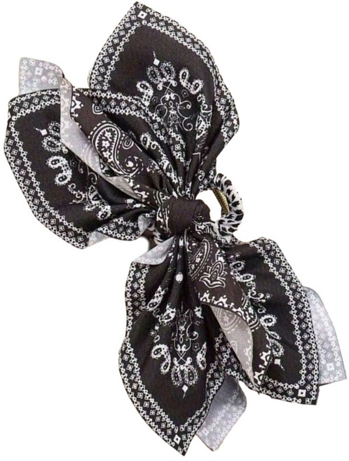 우아한 이중 부분 패턴 굽힘 플랜 헤어 클립 여성용 대용량 헤어 그립 영구 환경 친화적인 패브릭 헤어 액세서리