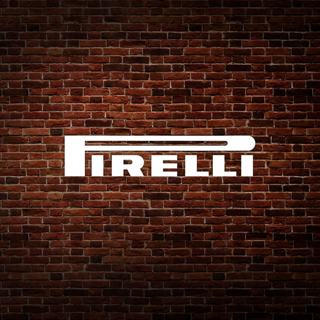 피렐리 PIRELLI 스티커 8cm, 블랙(무광), 8X1.7, 1개