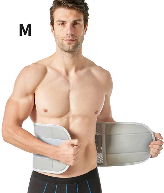 호밍사이 허리보호대 통기성 스포츠 보호대 복대 헬스 요가해요 압박 지지대 남녀공용, 그레이, 1개