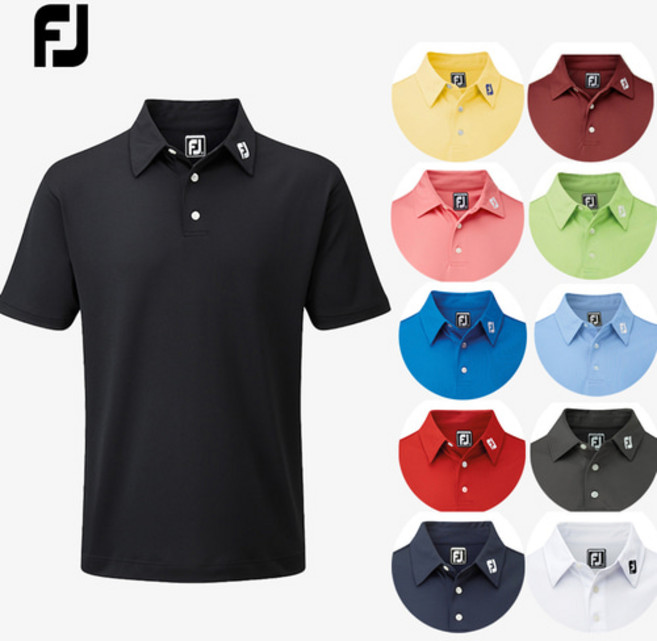 [당일배송] 풋조이 골프웨어 남자 티셔츠 폴로 카라티 반팔 여름 가을 남성 상의 기능성 선물 스판 고급 베이직 기본