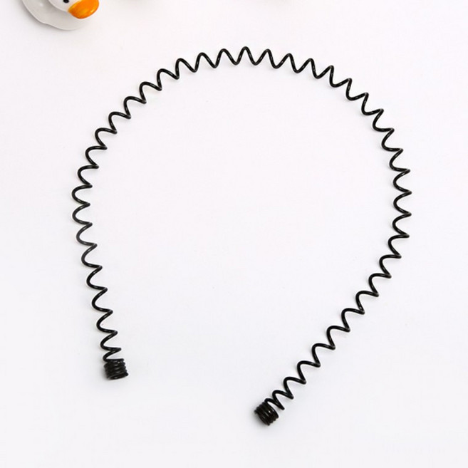 물결 철사 스프링 머리띠 남여공용 세안 남자 머리띠