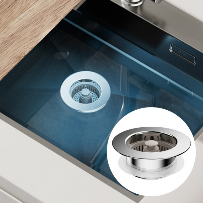 싱크대 냄새 차단 원터치 하수구 트랩 배수구 거름망, 1개, 상세페이지 참조