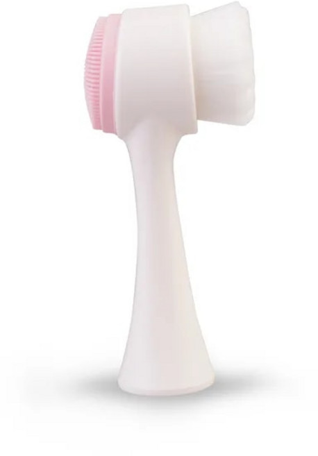 진동클랜저 피부탄력기기 클렌징기계 전동세안기 피부마사지기 홈케어 양면 실리콘 스킨 케어 도구 페이셜 클렌저 브러시 페이스 클리닝 진동 마사지 세척 제품 도매, [01] 분홍색