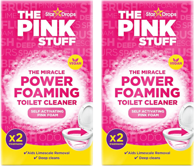스타드롭스 핑크 화장실 청소 파우더 200g X 2개, 1세트