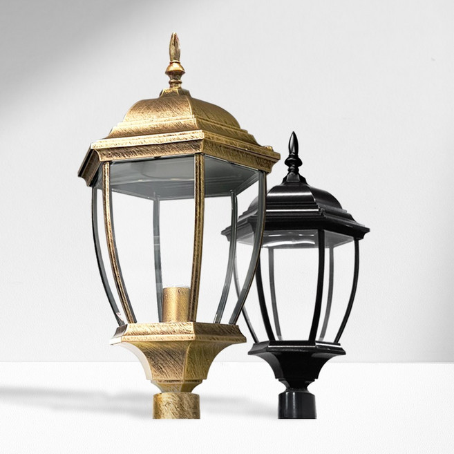 나눔조명 전기 가로등 LED 잔디등 정원등 조명, 18. 상부등 황동 곡면 육각 (대)