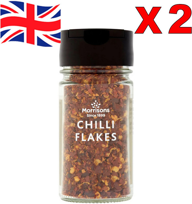 영국 모리슨 Morrisons Chilli Flakes 칠리 후레이크 시즈닝, 2개, 28g