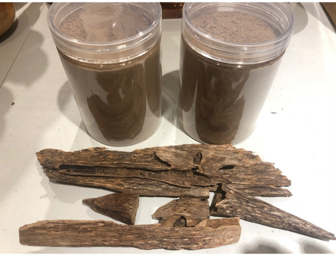 越南芽莊沉香粉 淨香粉 供佛薰香 野生殼料, 罐裝,沈香粉