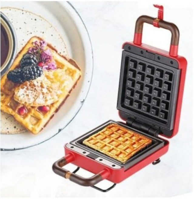 초간단 휴대용 미니 샌드위치 와플 메이커, 와플기(그레이)