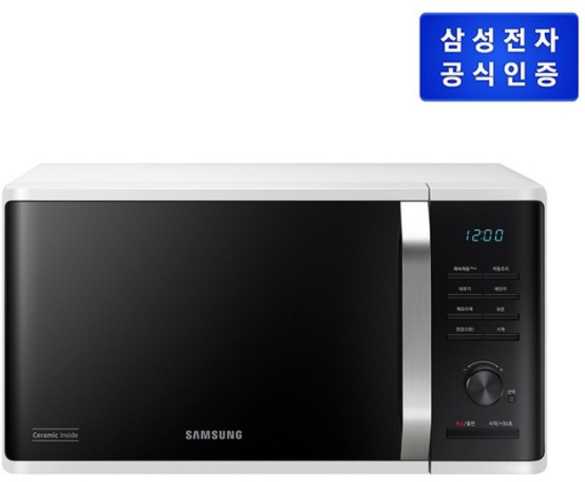 (삼성전자) 세라믹 전자레인지 23L (화이트/MS23C3535AW), MS23C3535AW