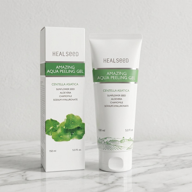힐시드 바디 각질제거 아쿠아 필링젤 얼굴 어메이징 물광피부 부드러운 150ml 1개