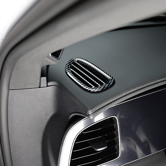 유투카 호환 씨라이언7 튜닝 용품 대쉬보드 상단 송풍구 커버 카본 몰딩, 유광카본 대쉬보드 상단 송풍구 커버 2P, 기타