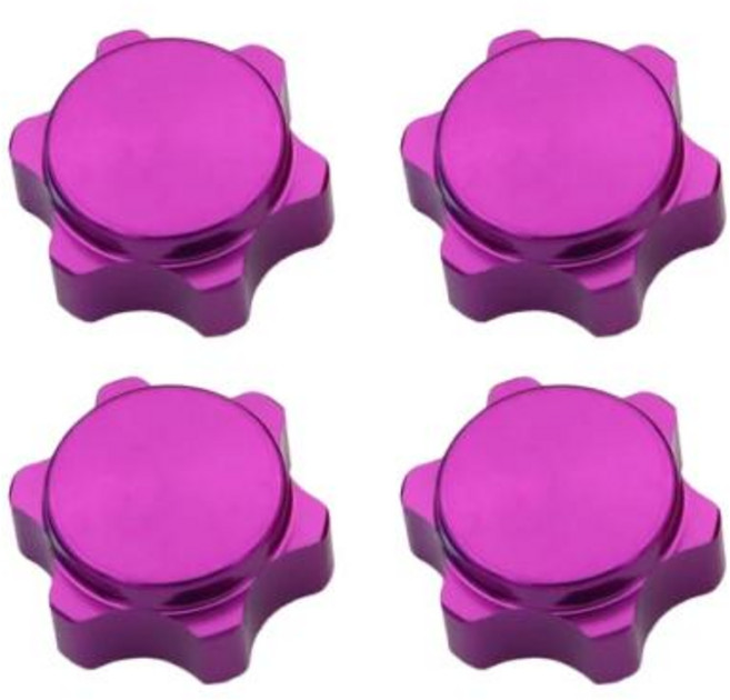 RC카 자동차 알루미늄 휠 허브 육각 너트 미세 방진 커버 1/8 RC 버기 트럭 홉업 부품 HSP Axial HPI Himoto 17mm, 1개