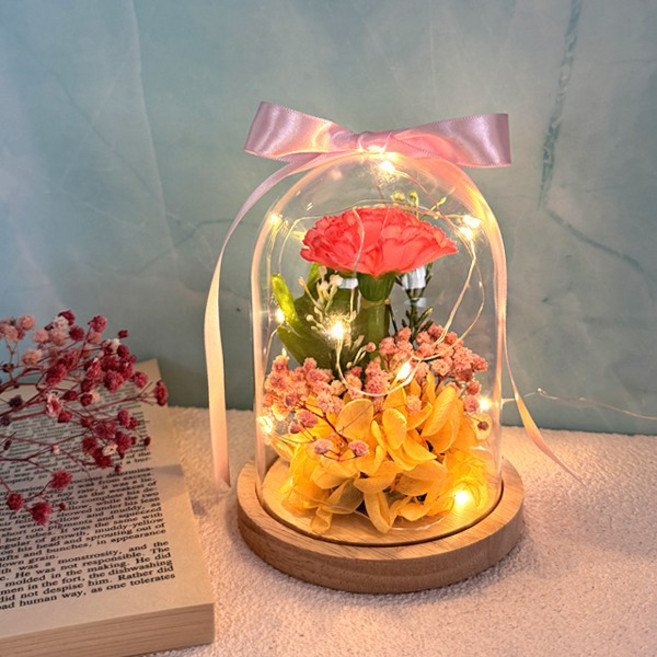 프리저브드 아크릴돔 카네이션 만들기 2종 (1인세트), 1인세트, 1인세트