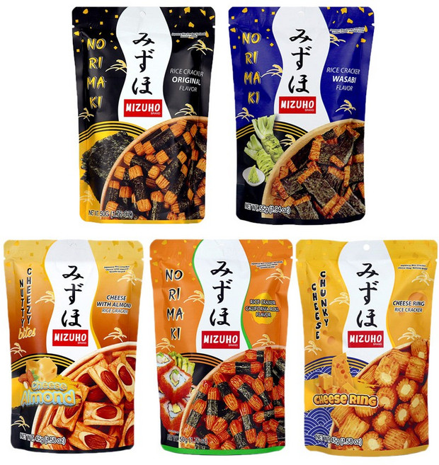미즈호 쌀크래커 5종 혼합, 1세트, 245g