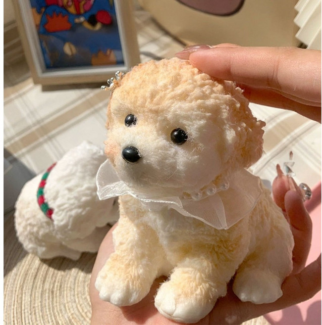 몽드라팡 강아지 말랑이 주물럭 장난감, 1개, 493g, 말티푸