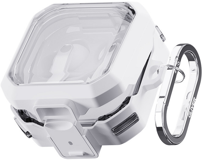 버즈4 프로 케이스 락가드 잠금 분실방지 보호 커버, 1개, 화이트, 버즈4/버즈4프로