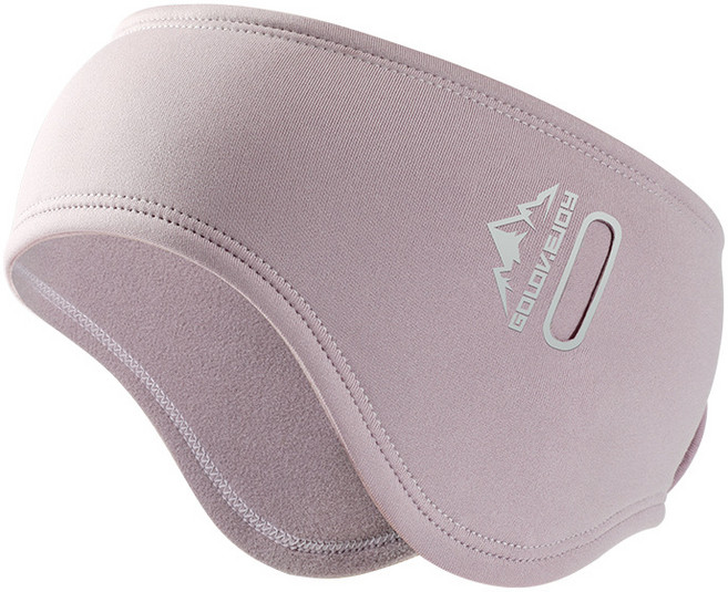 방한 겨울 러닝 스키 귀마개 헤어밴드, 핑크, 1개