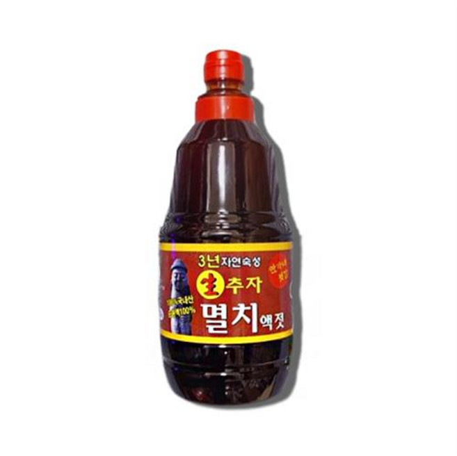 [푸드홀마켓] 안가네젓갈 생추자 멸치액젓 2.2kg 3년자연숙성, 1개