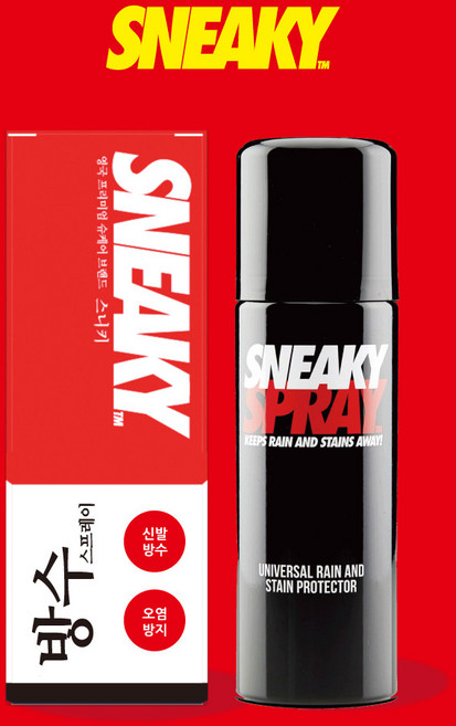 SNEAKY SPRAY 스니키 신발 스니커즈 방수스프레이, 1개