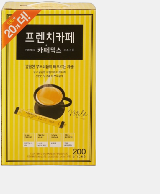 프렌치카페 카페믹스 180입 +20입 or 시즌 사은품 랜덤증정, 1, 200