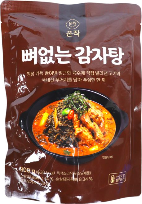 온작 뼈없는 감자탕, 900g, 7개