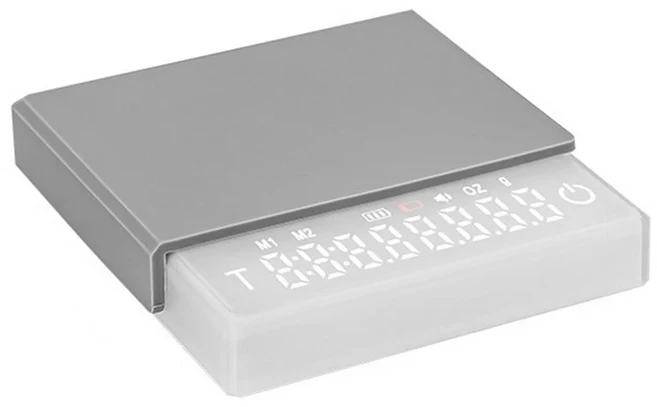 스마트 디지털 커피 저울 2000g/0.1g 정밀 전자 저울 3가지 모드 USB 충전 가정용 바리스타용, 01 Mini White CS