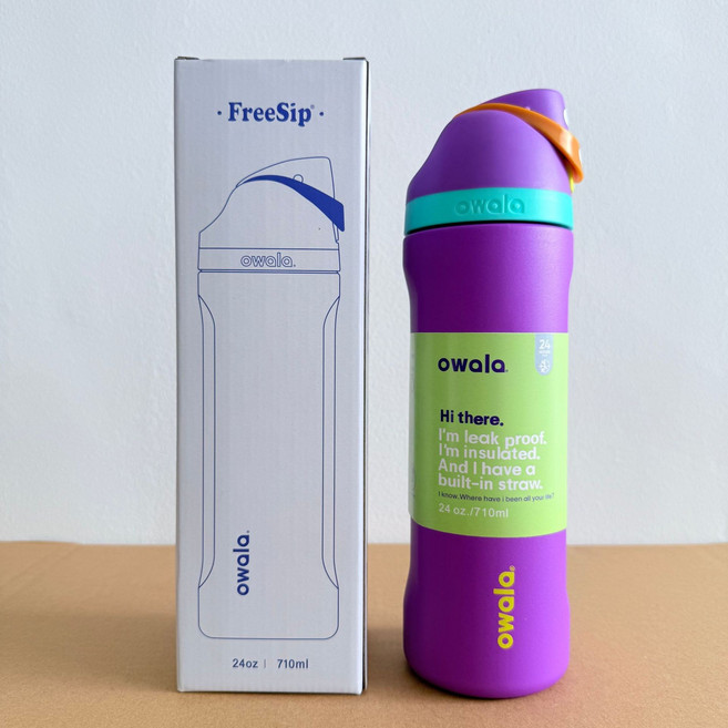 오왈라 Owala FreeSip 보온보냉병 (710ml/950ml), 710ml, 보라색 녹권