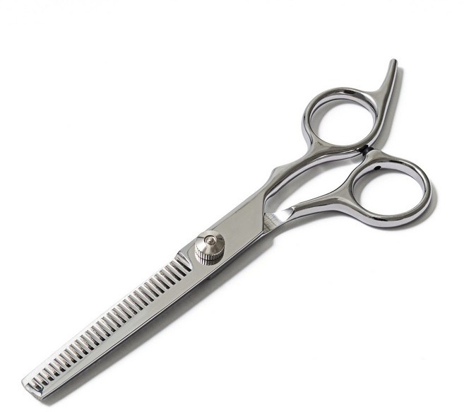 타니아홈 홈케어 헤어 미용 틴닝 숱가위, 1개, 실버