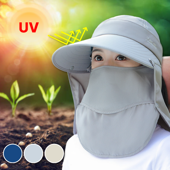 닥터쇼닝 농사모자 햇빛가리개 자외선보호 썬캡 아웃도어 여름 밭일 과수원 낚시