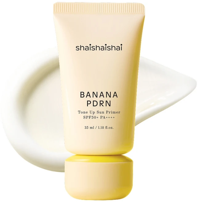 샤이샤이샤이 바나나 PDRN 톤업 선 프라이머35ml SPF50+ PA++++, 1개, 35ml - 쿠팡
