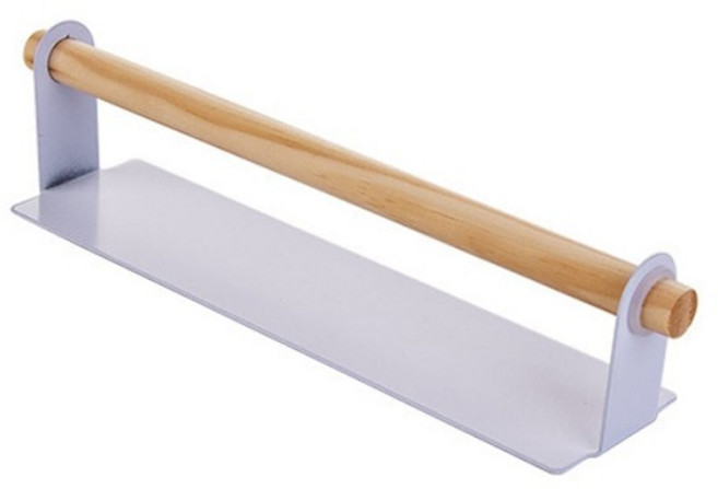 多功能捲筒紙巾架 毛巾架 抹布架 餐巾紙架 廚房衛生紙架, 白色, 1個