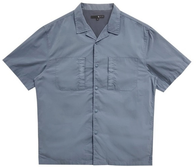 닉스 NIX 남)노치드카라 세미오버핏 반팔셔츠(FNQMCSH102P