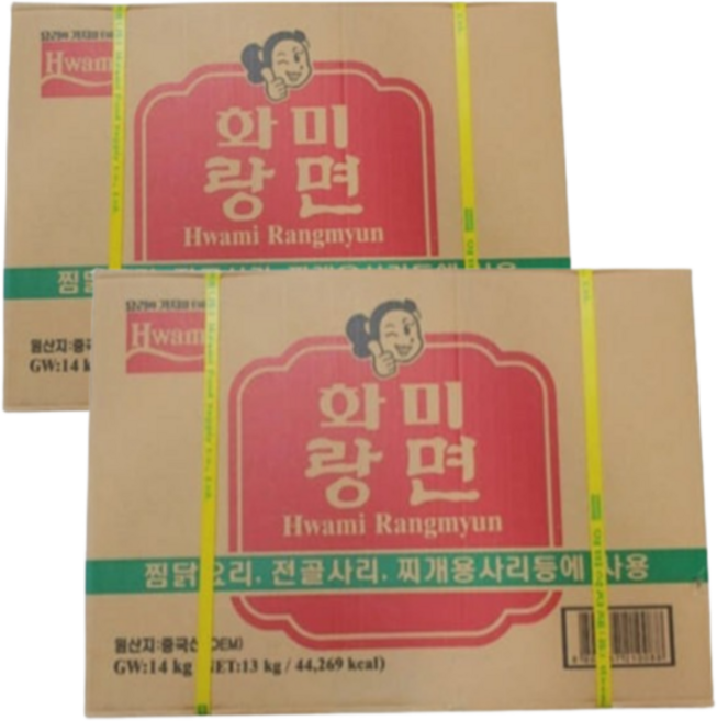 화미 랑면 납작당면, 14kg, 2개