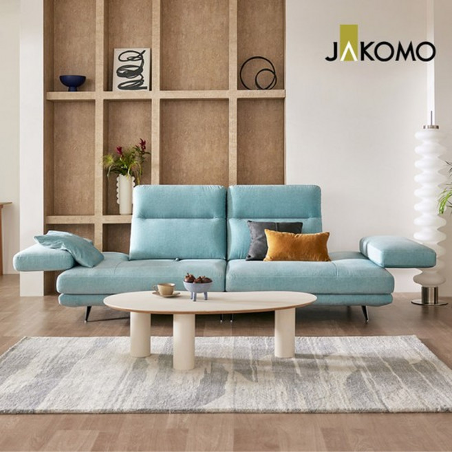 시그니처 와이드 3인 기능성 젠위브 패브릭 소파, 33오션민트