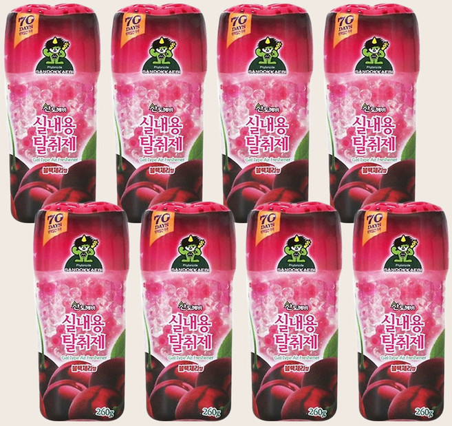 산도깨비 실내용탈취제 블래체리향, 260g, 8개