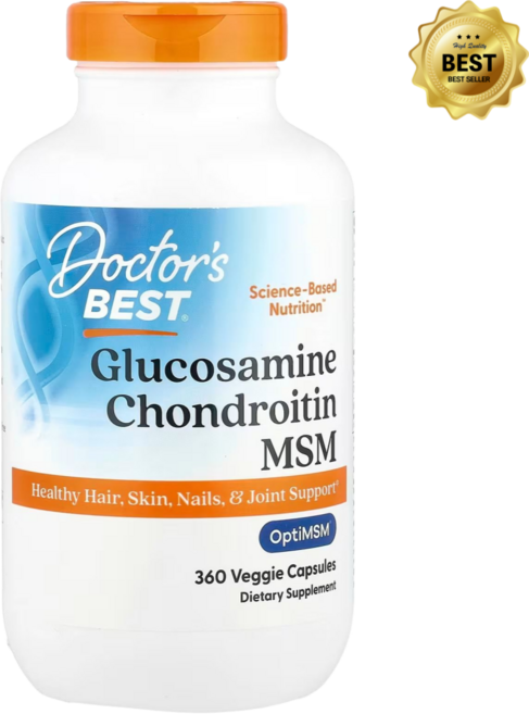 닥터스베스트 글루코사민 콘드로이틴 4000mg MSM 베지 캡슐 360정 글루텐 프리 / 해외직구 미국정품, 1개