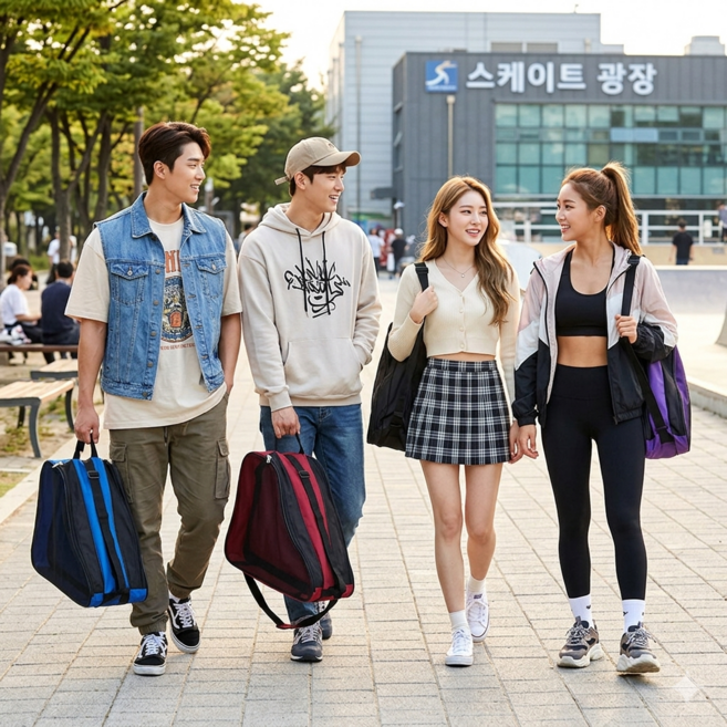 스케이트 가방 인라인 스피드스케이트 피겨스케이트 숄더 토드백, 1개, 보라색(퍼플)