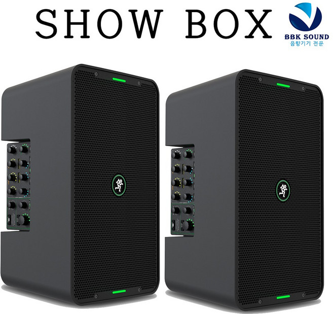 MACKIE SHOWBOX 1조(=2통) 공연용스피커 맥키 쇼박스 충전이동식