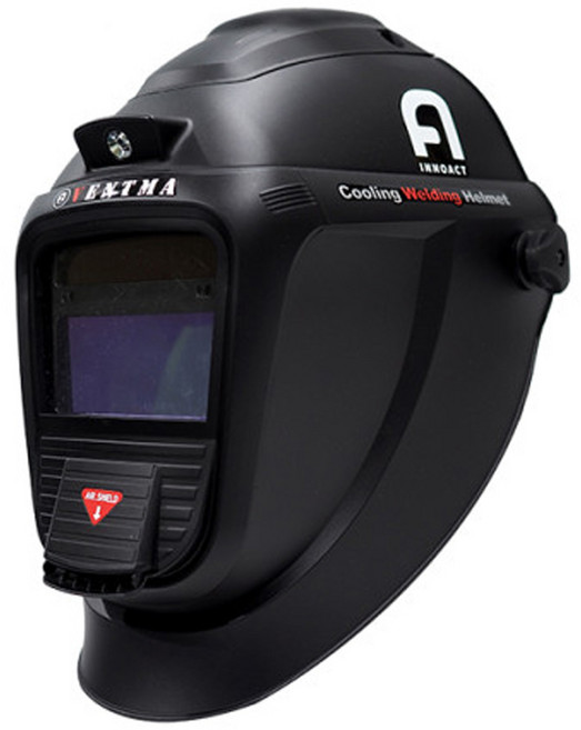 쿨링 용접헬멧 벤트마2 (자동 차광 용접 마스크), 블랙(무광), 1개