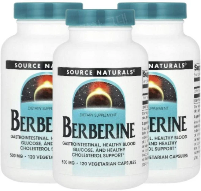 소스내추럴스 베르베린 바베리 500mg 120캡슐 3개 버베린 베리베린 Berberine, 120정 - 쿠팡