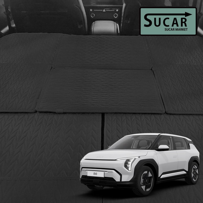 올카카 EV3 리노 차박 평탄화매트 프리미엄 고강도 틈새연결 확장보드 바닥 트렁크 1P, 대형(1P), 그레이